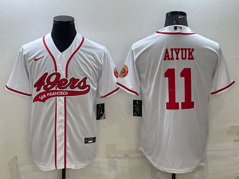 Men San Francisco 49ers #11 Aiyuk White 2022 Nike Co branded NFL Jersey